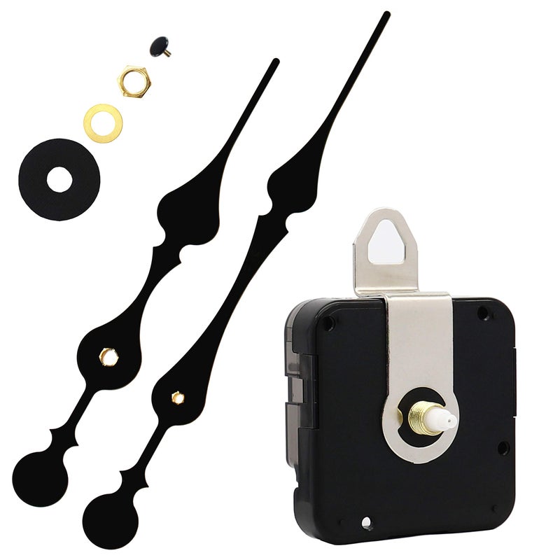 TIKROUND 12888 Youngtown 13.5mm Shaft Clock Movement with 2 Spade Hands to Fit Dials up to 40 cm (15.7 Inches) in Diameter. - Image 1